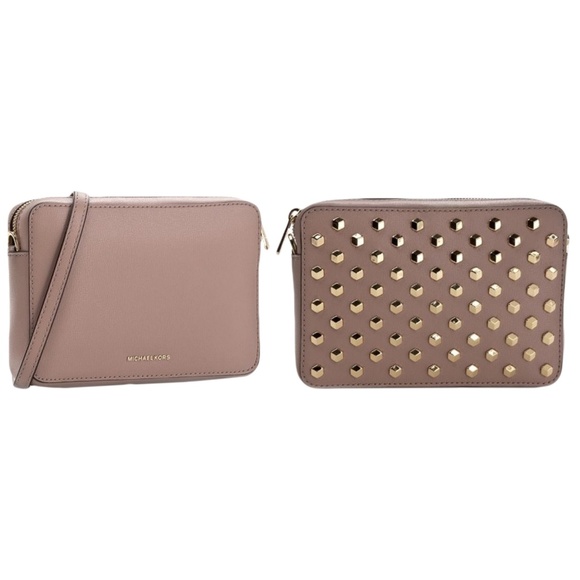 Michael Kors Handbags - MICHAEL KORS Scout Studded Leather Crossbody Bag